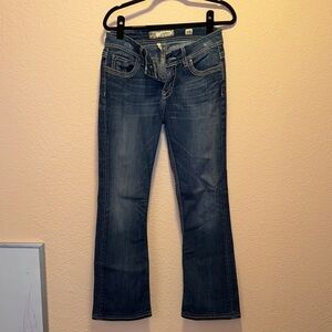 BKE Women's Boot Cut Jeans in Deep Blue